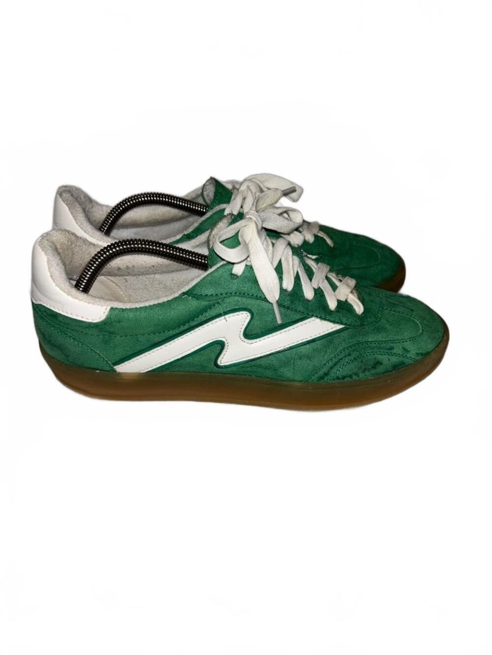 Madden Girl GREEN Giia Lace-up Gum Sole Sneaker | Women’s Size US 9.5